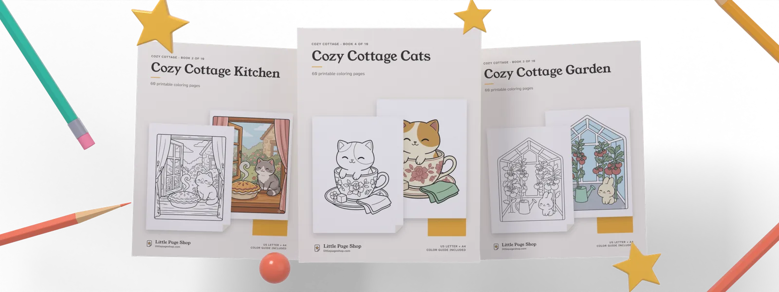 The Cozy Cottage Collection — a fan of book covers