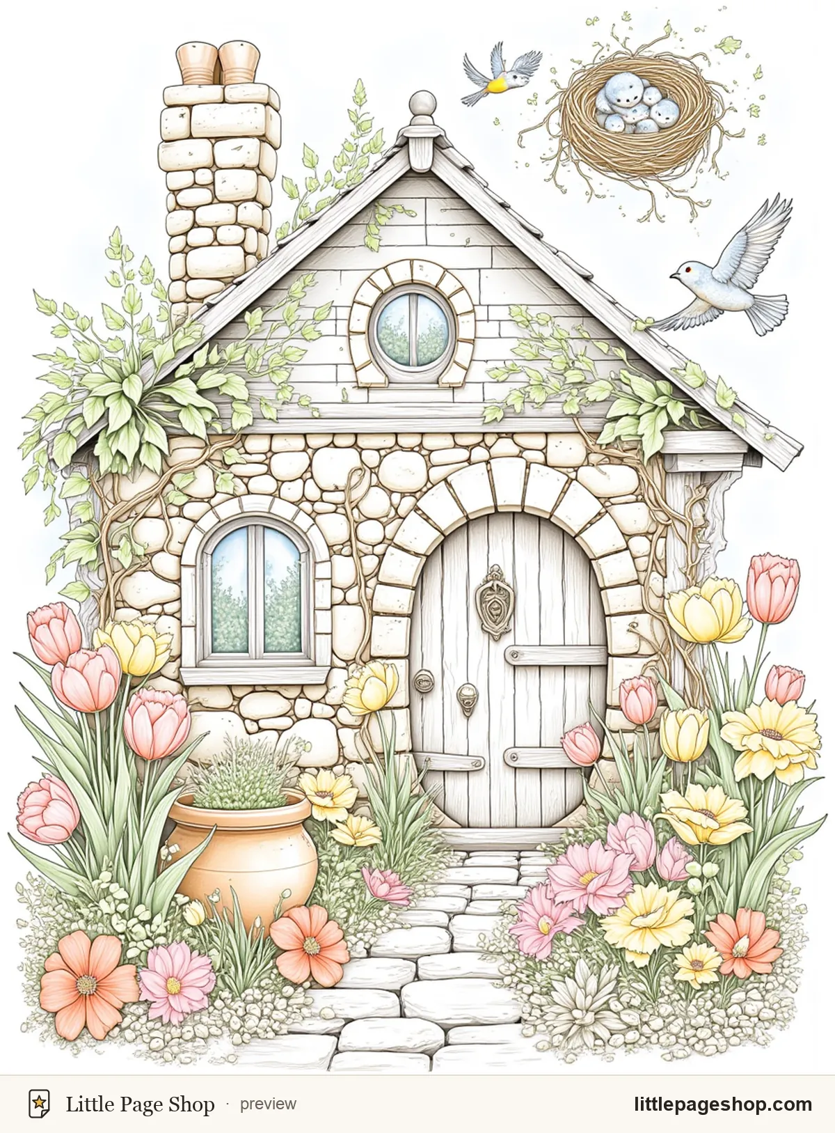 A Year at the Cottage — color reference guide sample