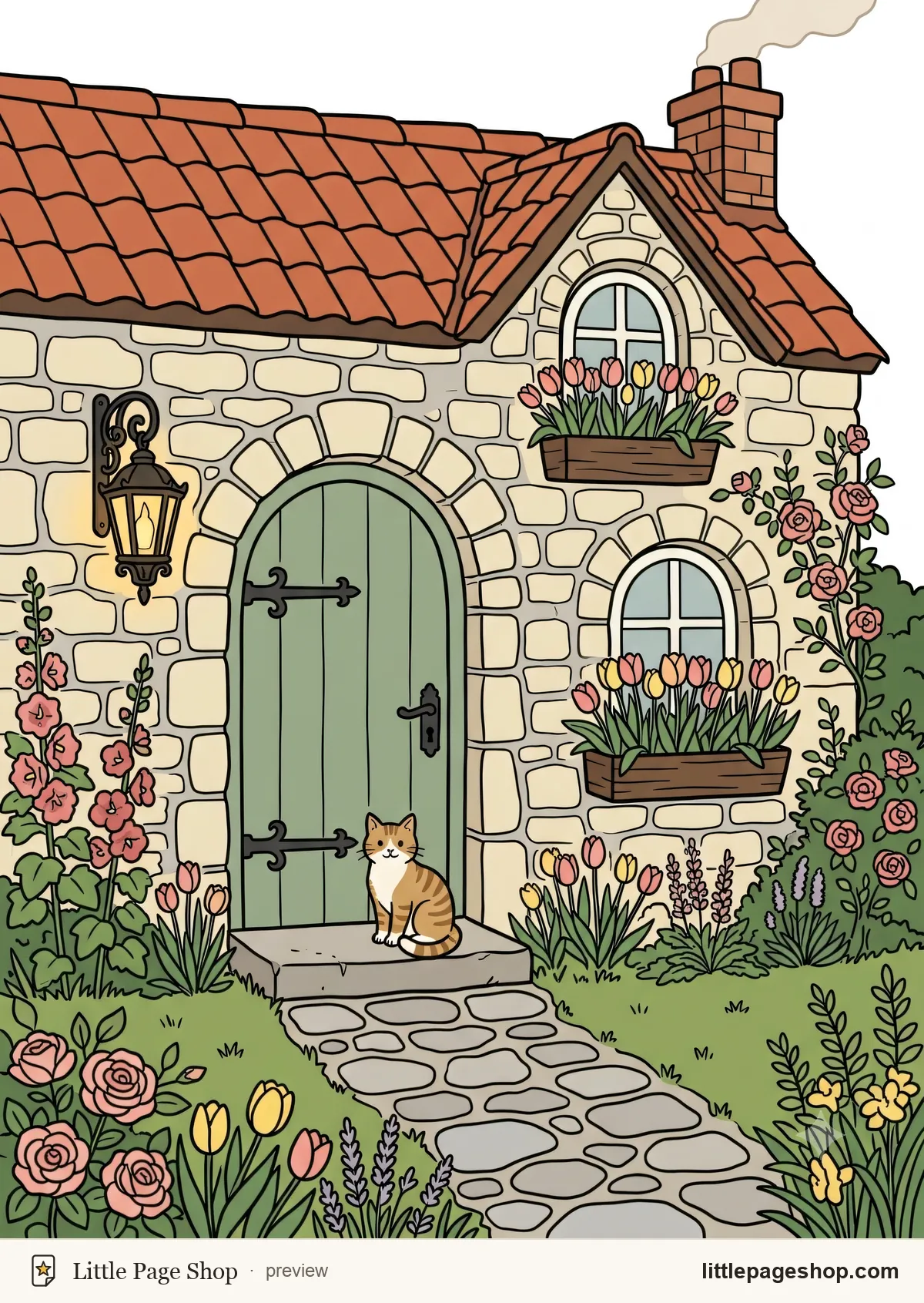 Cozy Cottage — color reference guide sample