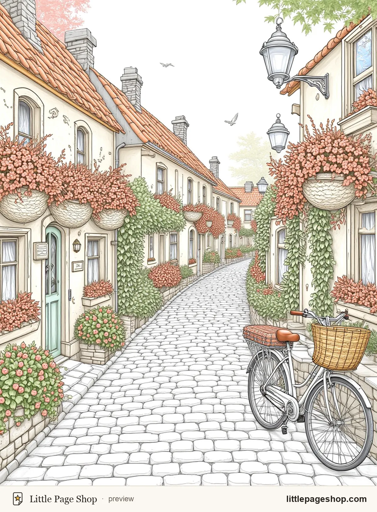 Cozy Village Walks — color reference guide sample