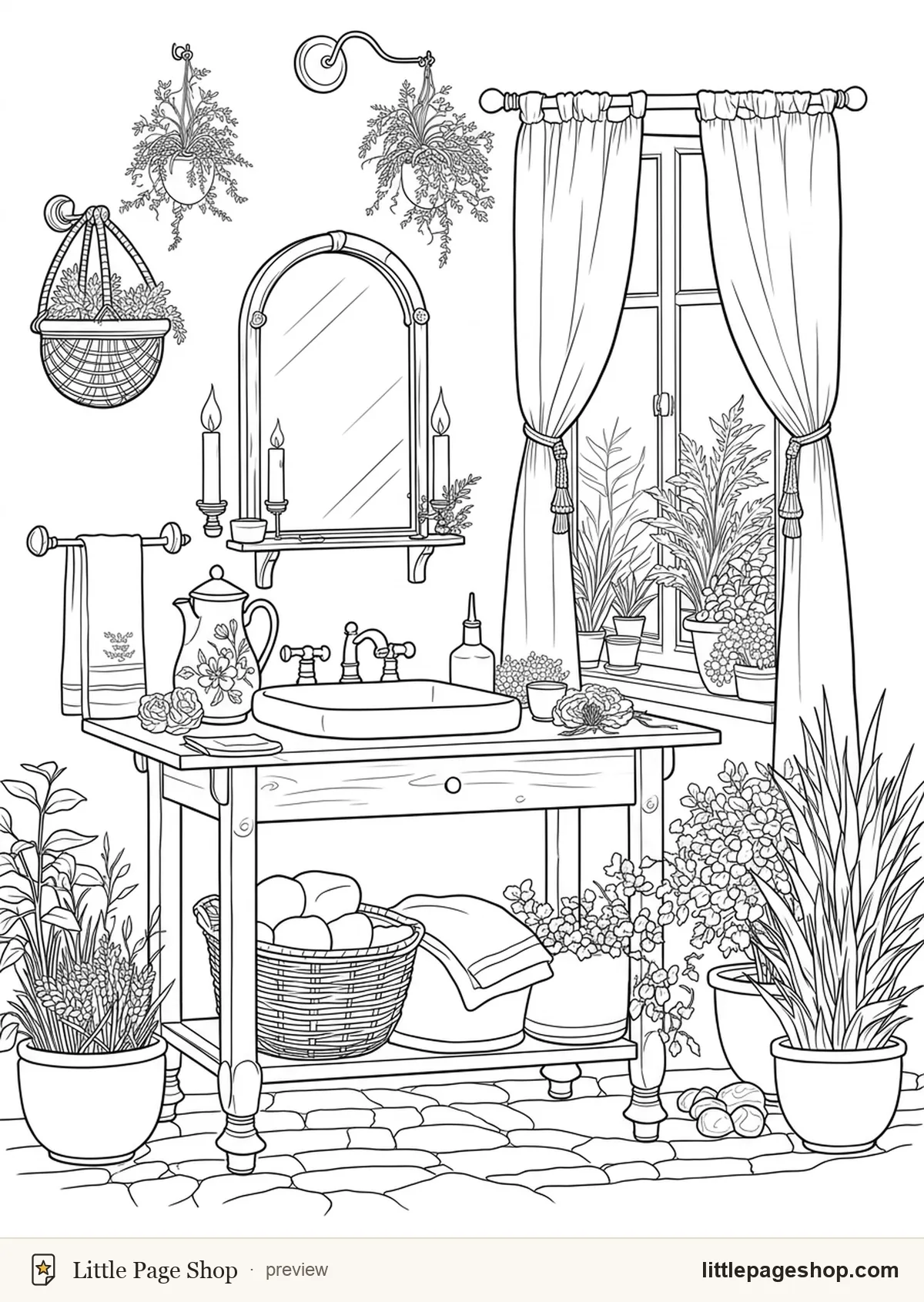 Hearth & Home — coloring page 7 preview