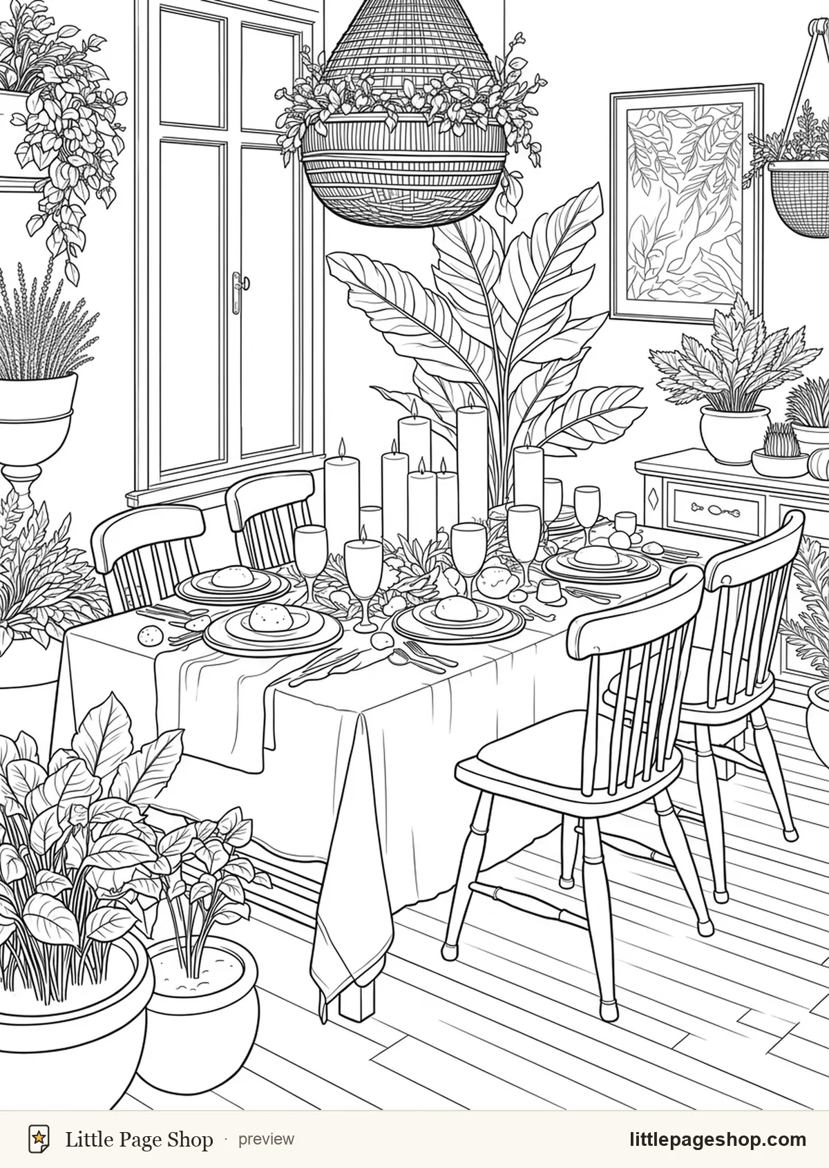Hearth & Home — coloring page 49 preview