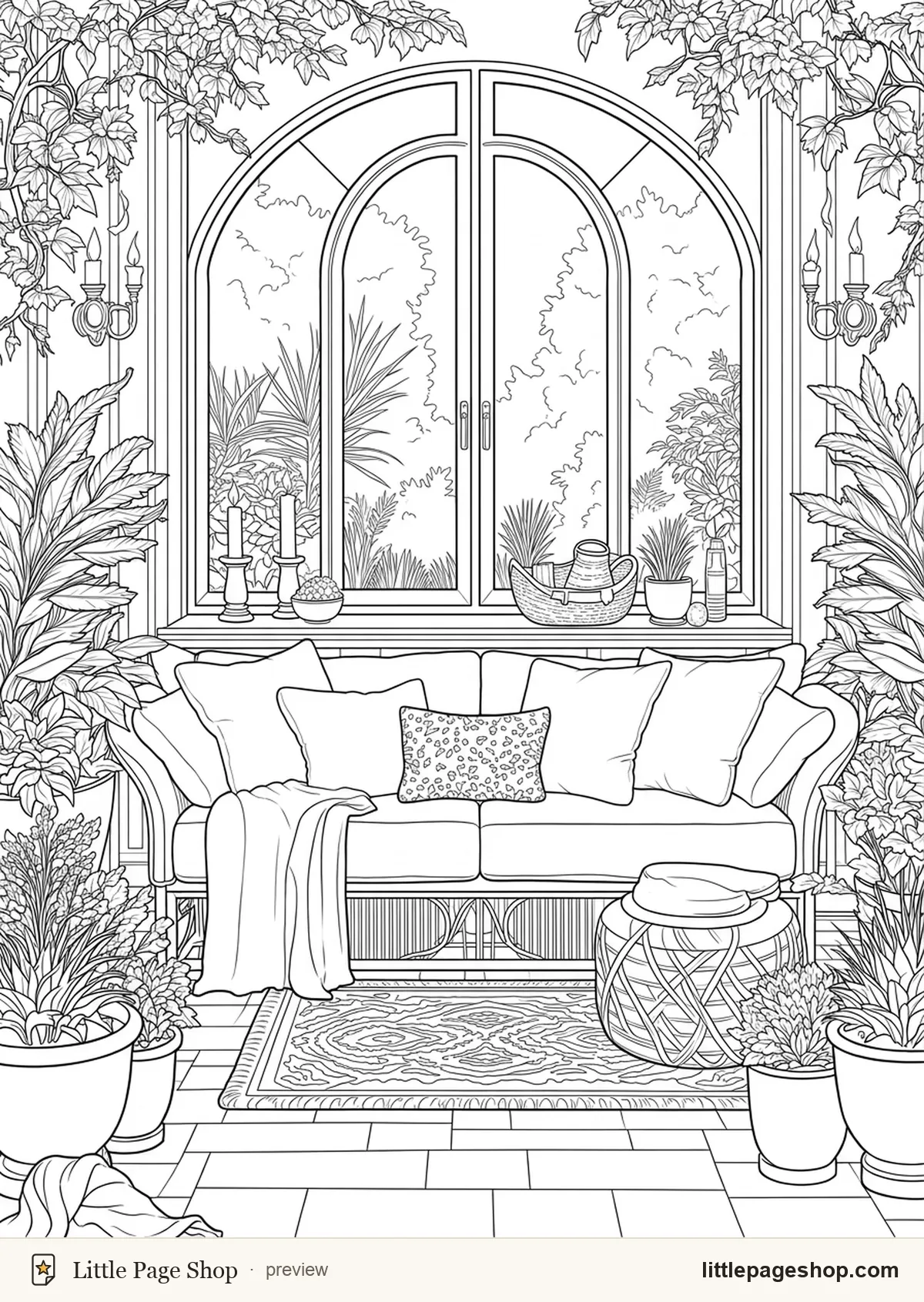 Hearth & Home — coloring page 55 preview