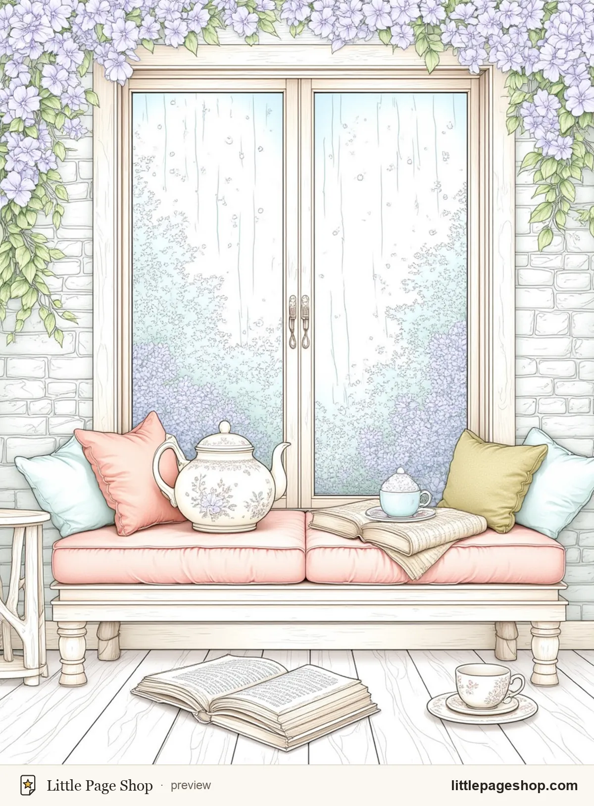 Rainy Afternoons at the Cottage — color reference guide sample
