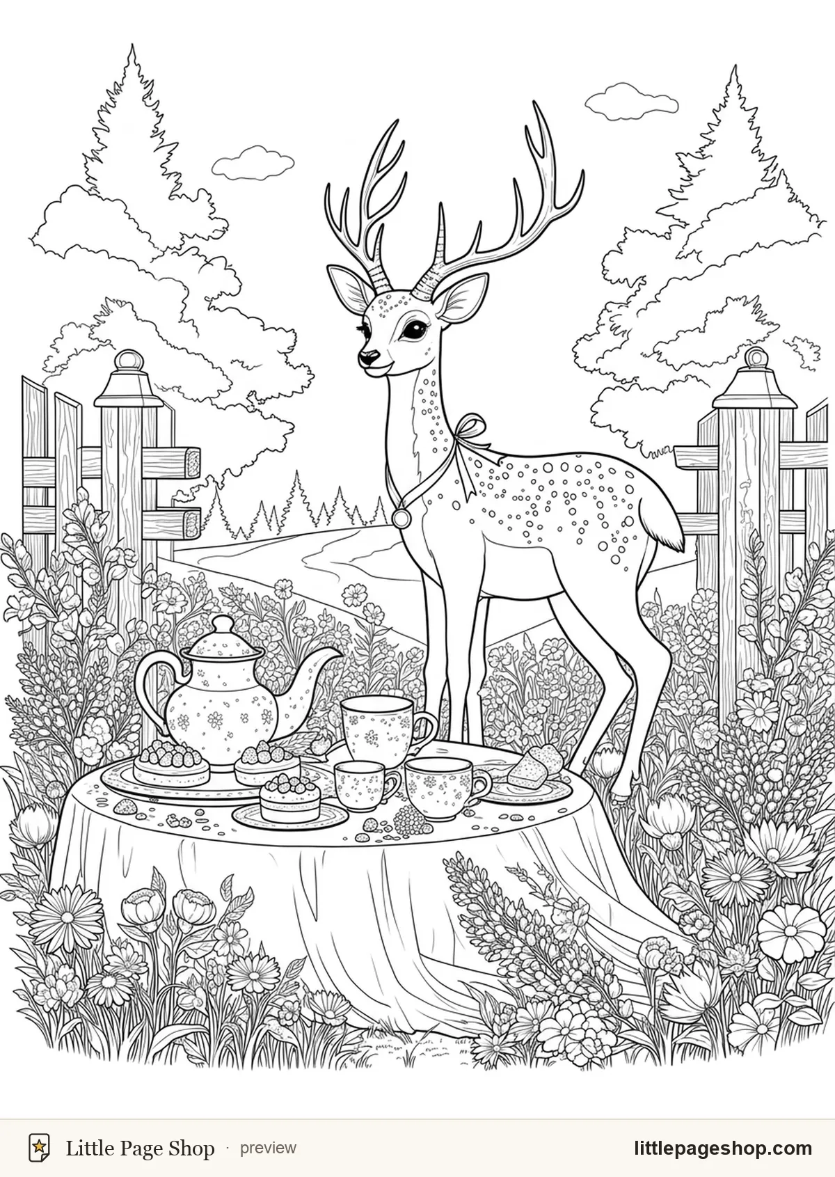 Teatime in the Hollow — coloring page 19 preview