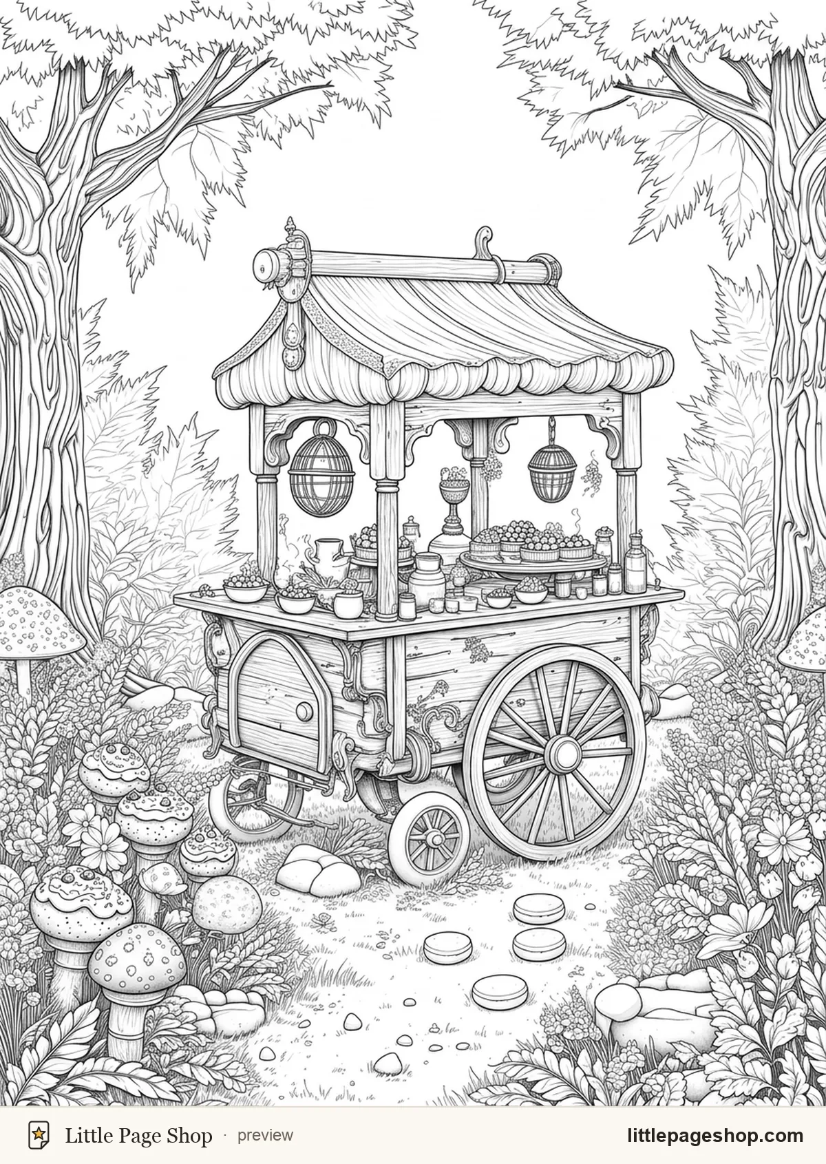 Teatime in the Hollow — coloring page 25 preview