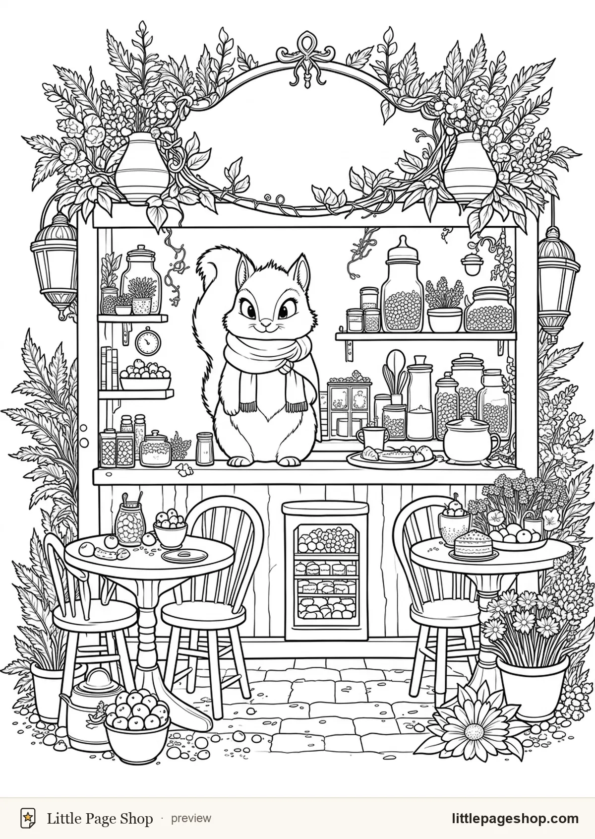 Teatime in the Hollow — coloring page 43 preview