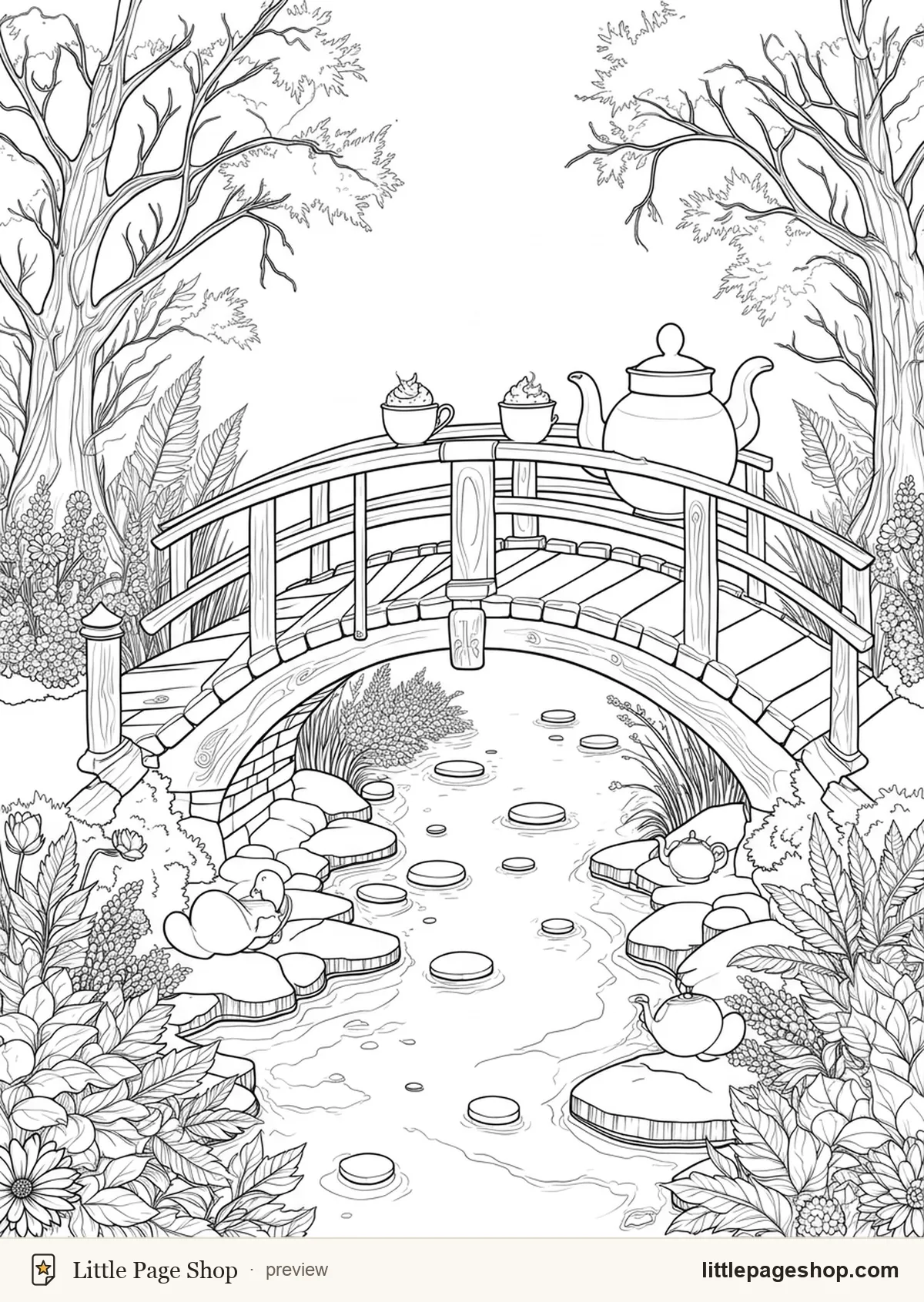 Teatime in the Hollow — coloring page 55 preview
