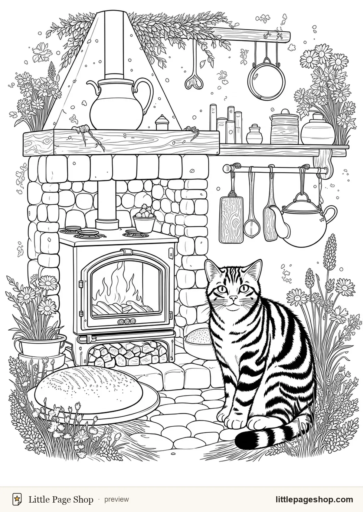 The Little Farmhouse Kitchen — coloring page 19 preview