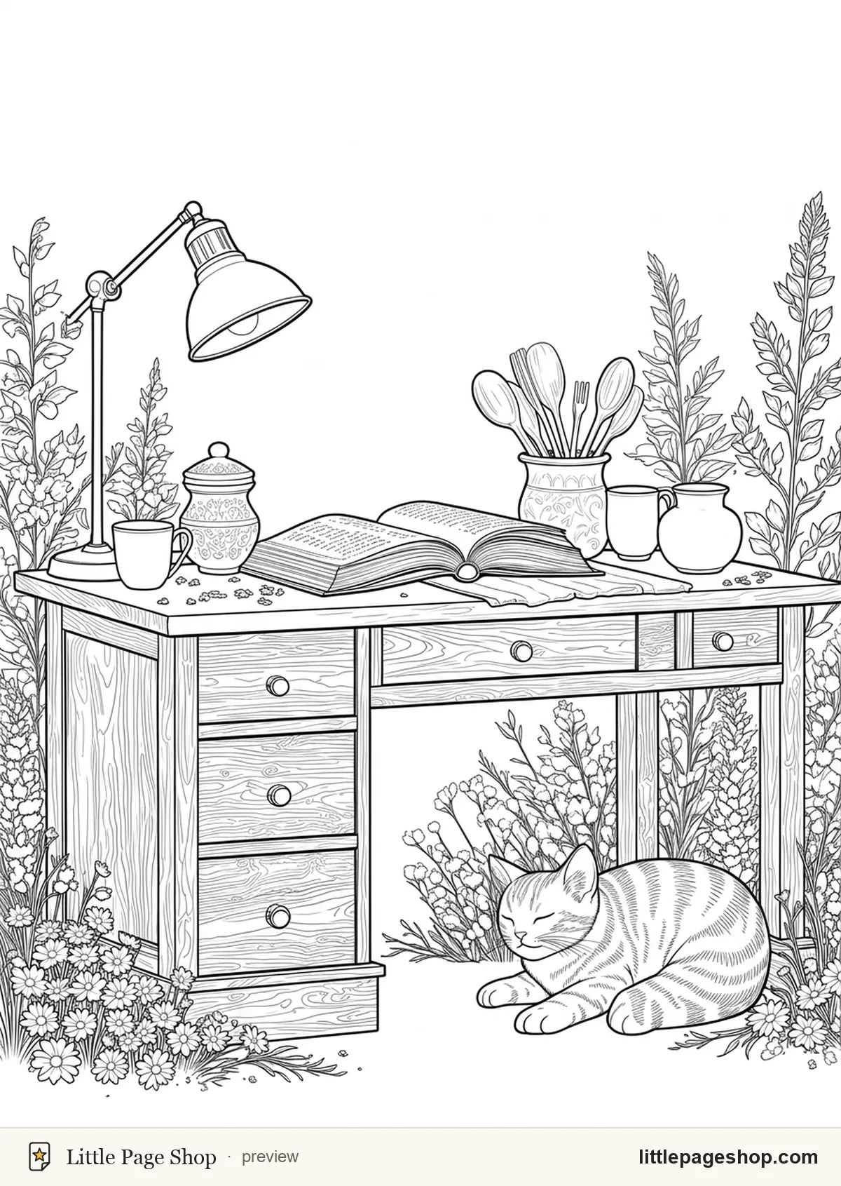 The Little Farmhouse Kitchen — coloring page 37 preview