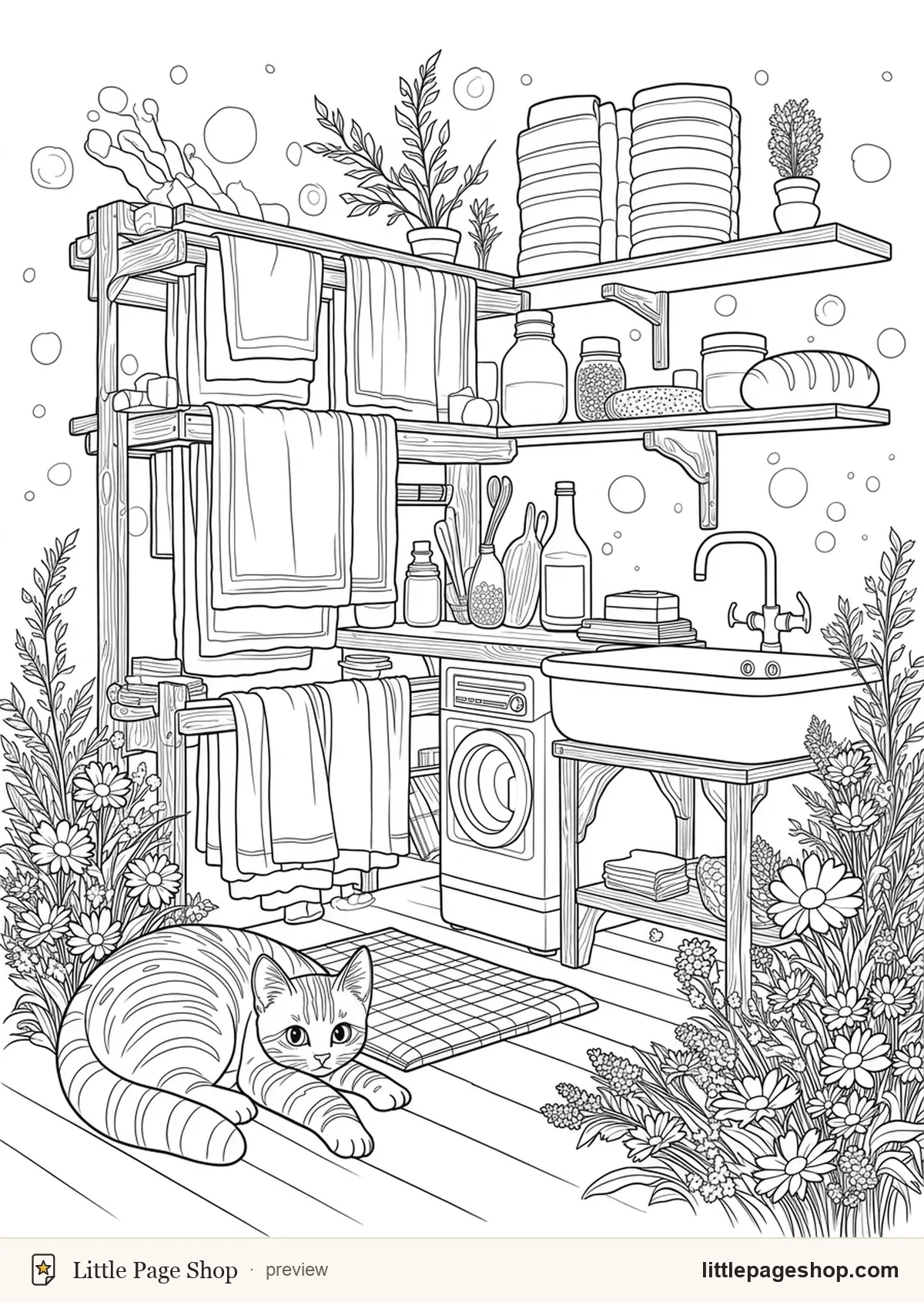 The Little Farmhouse Kitchen — coloring page 43 preview
