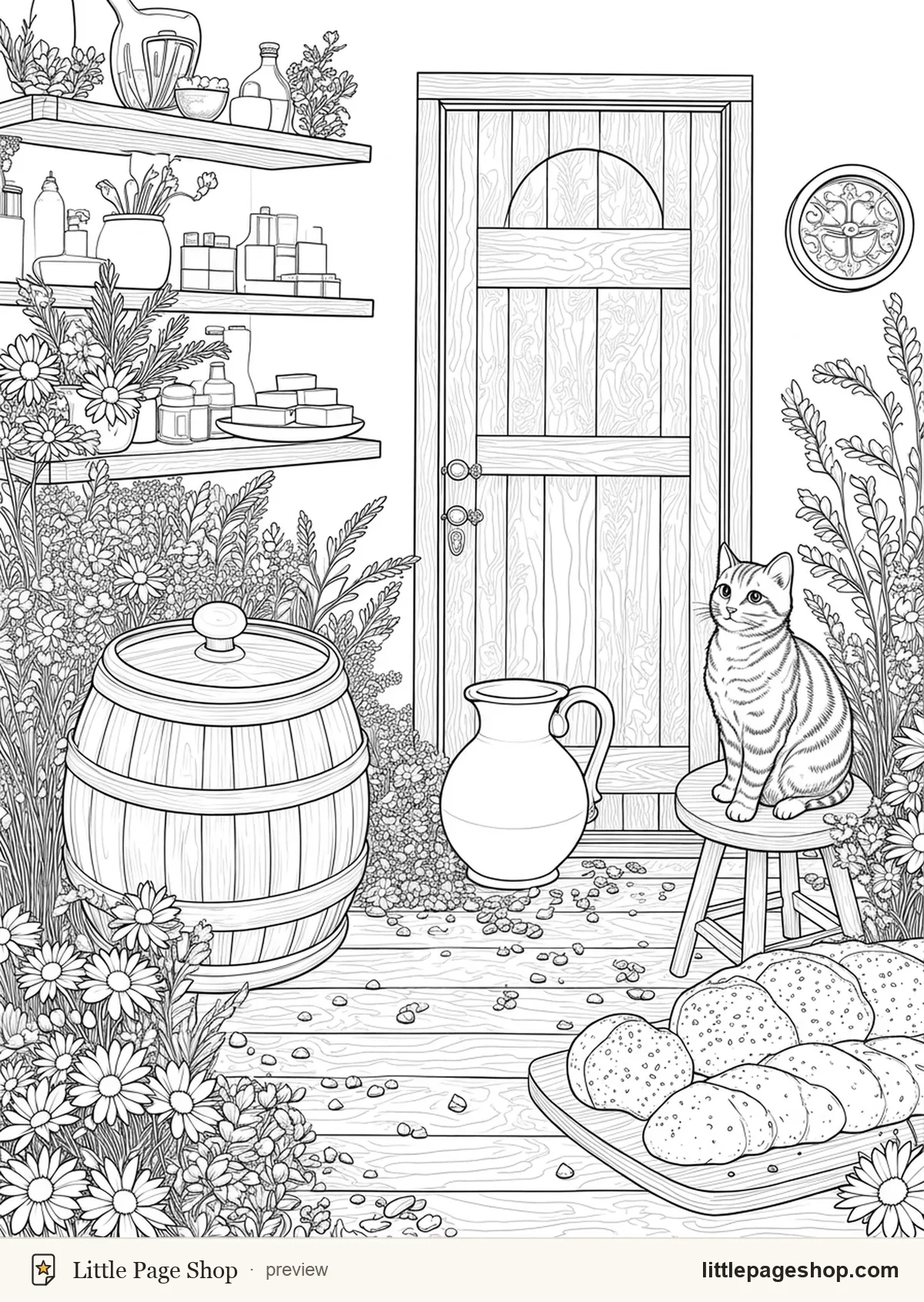 The Little Farmhouse Kitchen — coloring page 49 preview