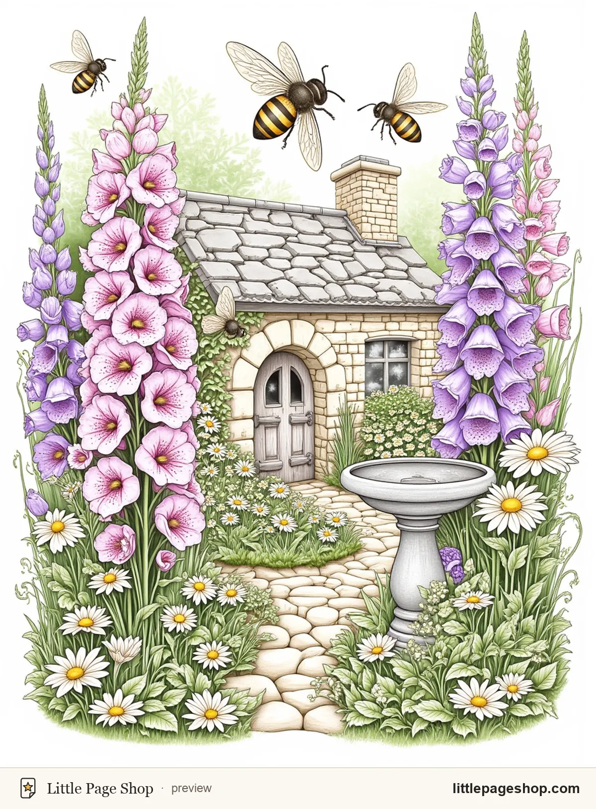 Wildflower Cottage Garden — color reference guide sample