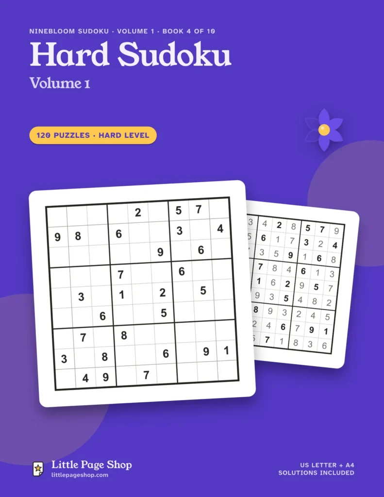 Hard Sudoku, Volume 1 — cover