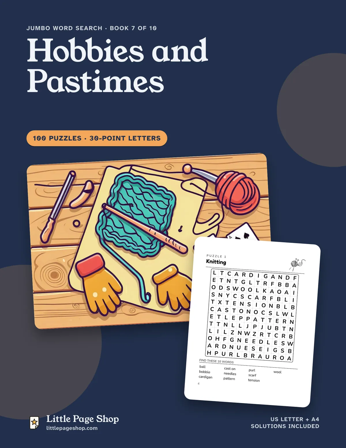 Jumbo Word Search: Hobbies and Pastimes — cover