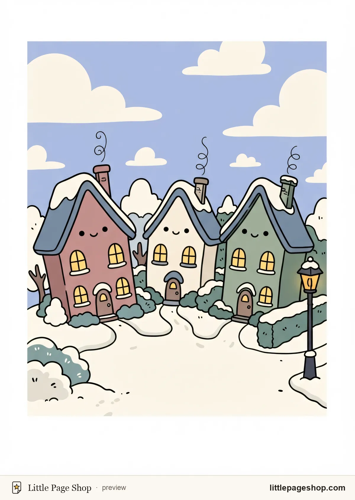 Snowfall & Slumber — color reference guide sample