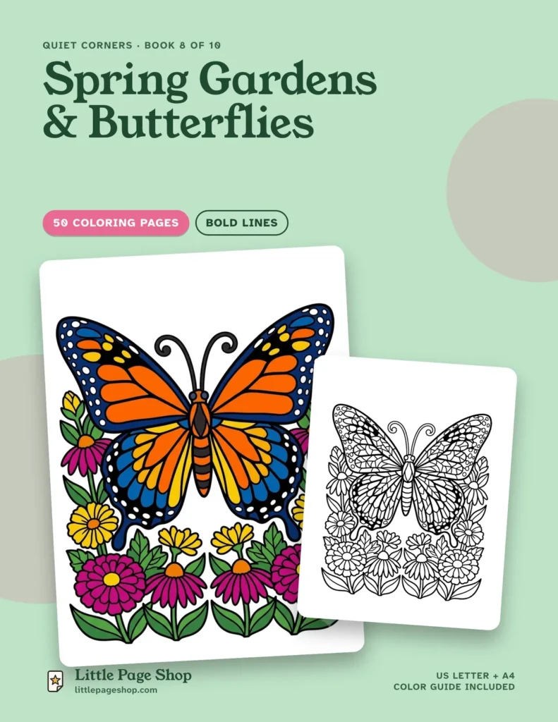 Spring Gardens & Butterflies — cover