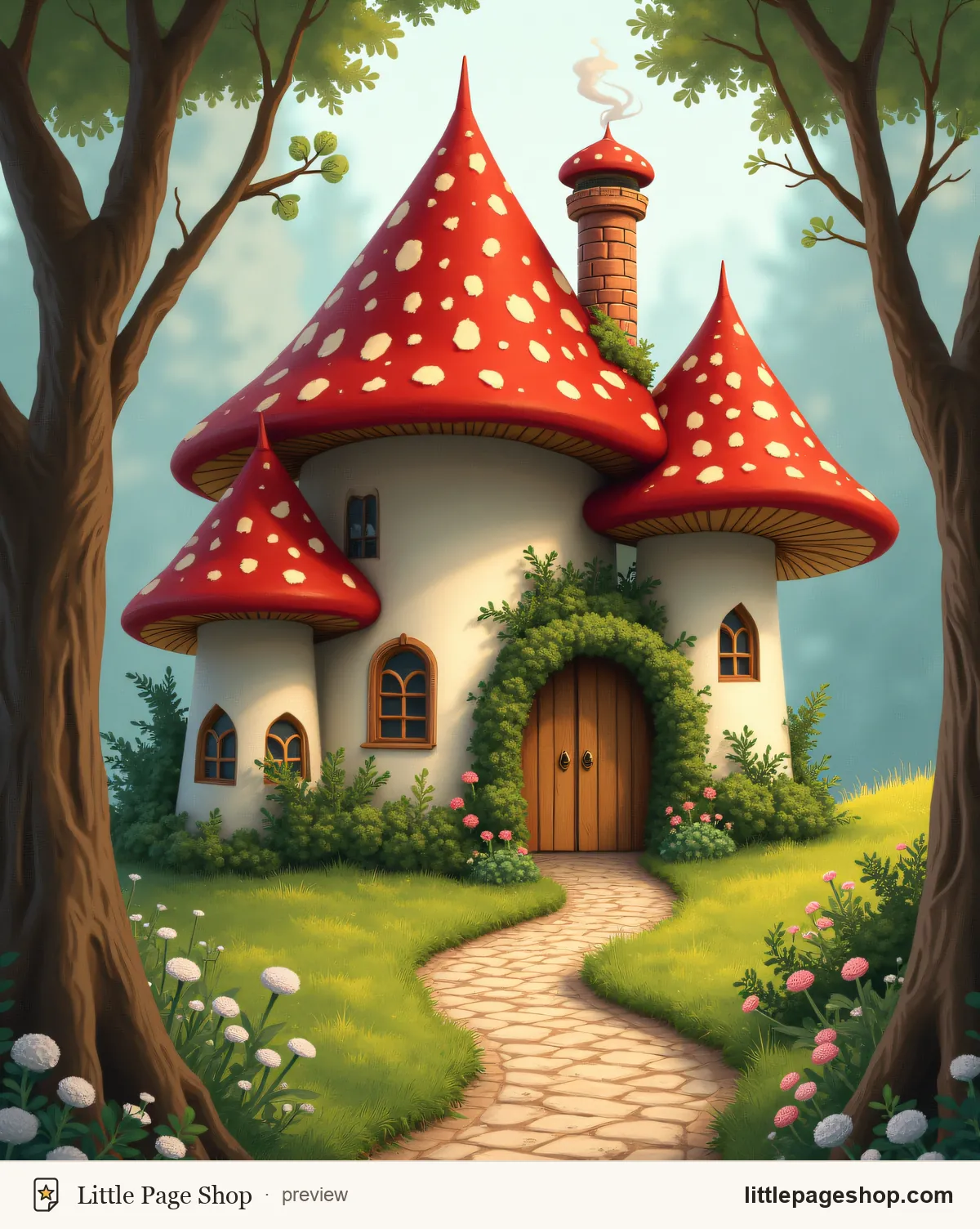 Toadstool Villages — color reference guide sample